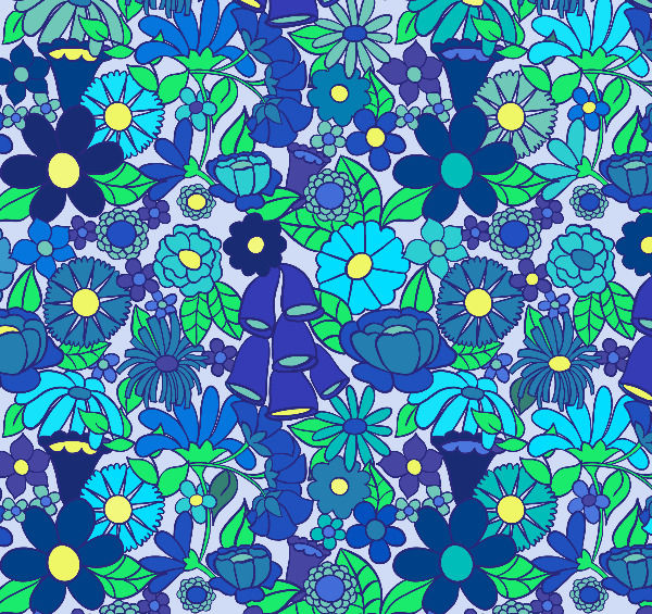 Miniature : braderie vintage bleu