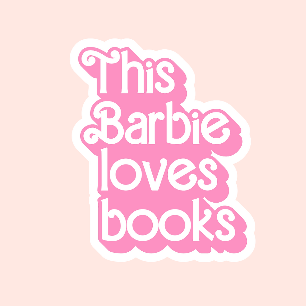 “This Barbie Loves Books” Vinyl Sticker