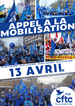 Réforme des retraites : la mobilisation continue le 13 Avril 2023