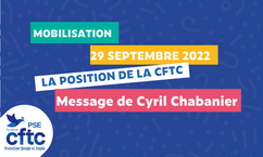 Appel à la grève du 29 Sept 2022 : position CFTC