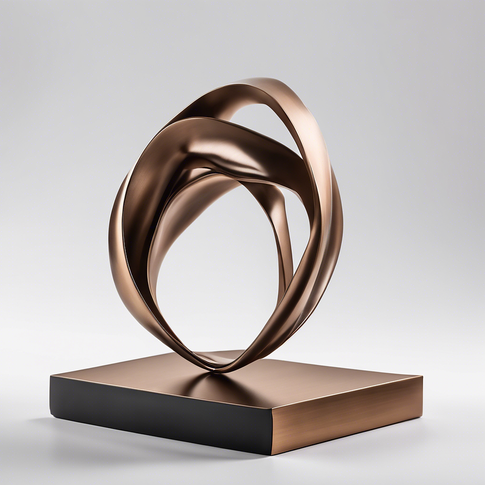 Abstract Bronze Sculpture