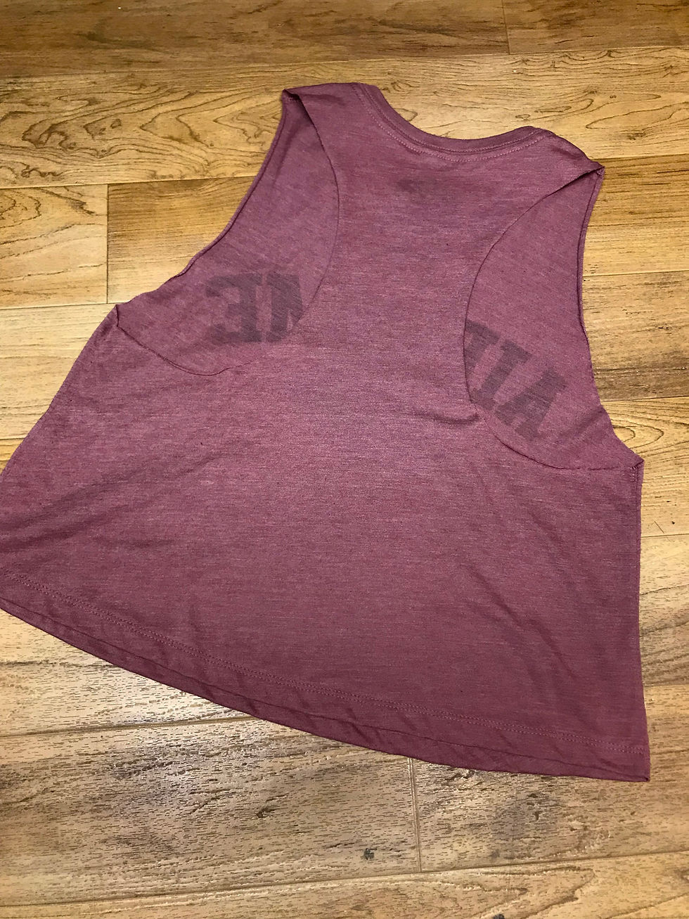 Thumbnail: Winners Racerback Crop Top - Wine