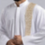arabic fabric thobe premium royal unstiched holding falcon' white color.jpg