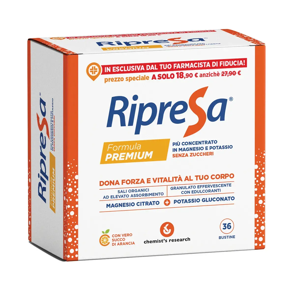 Chemist's Research Ripresa Premium 36 Bustine 6 G