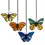 Thumbnail: 3.2"H Butterfly Kaleidoscope Stained Glass Window Panel