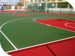 OUTDOOR TENNIS AND BASKETBALL COURTS