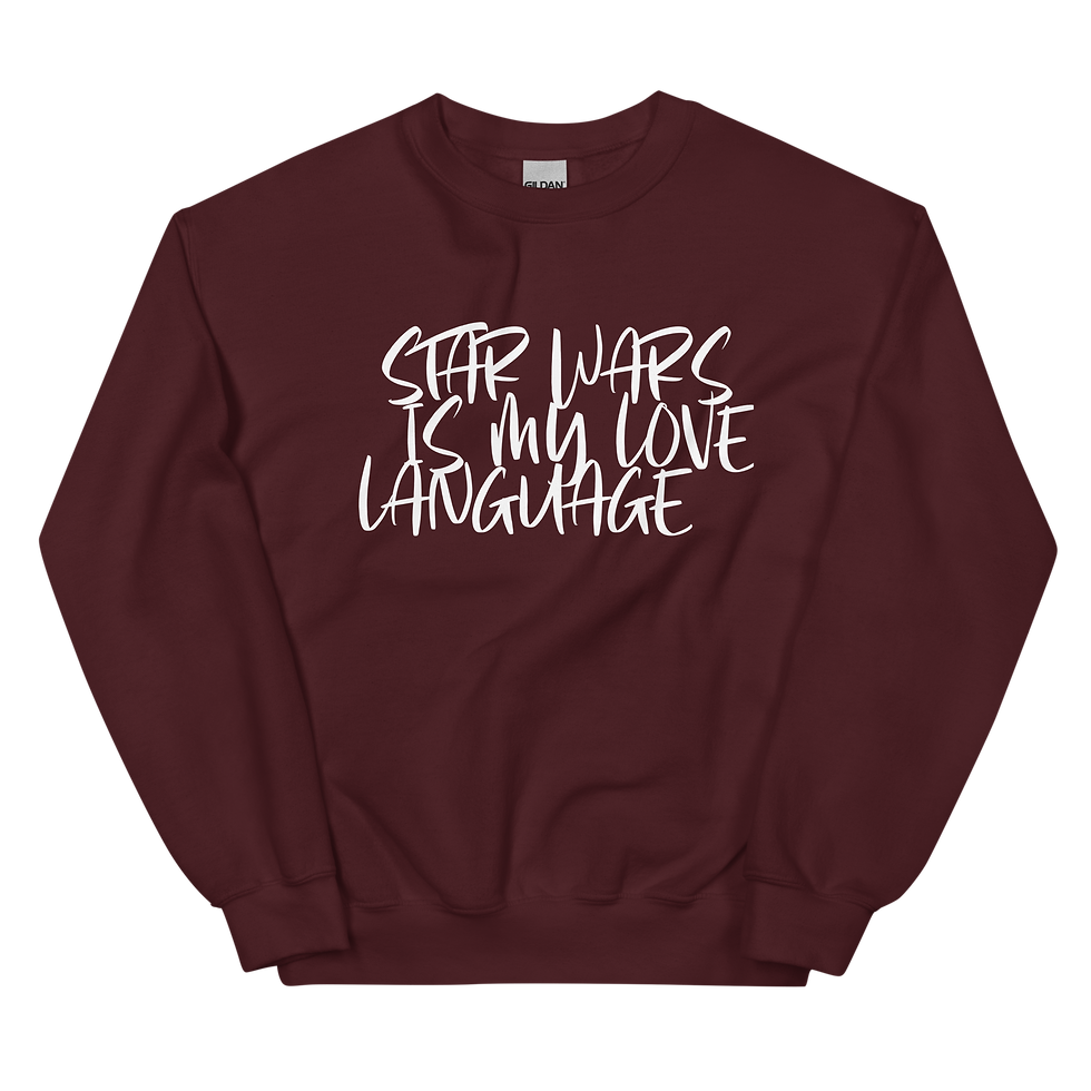 Thumbnail: CREWNECK  |  Star Wars is My Love Language EMBROIDERY
