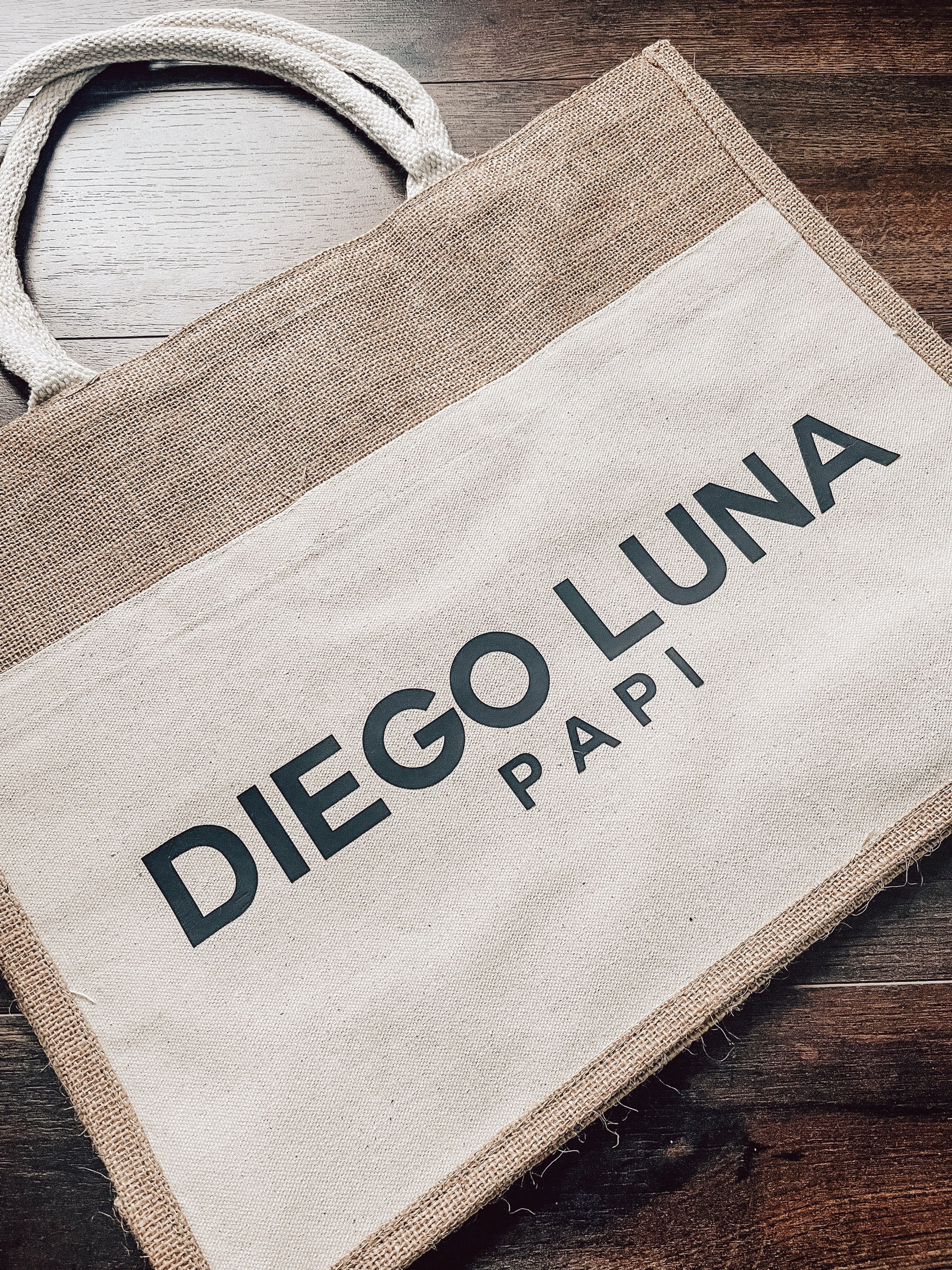 JUTE TOTE BAG  |  Diego Luna: Papi