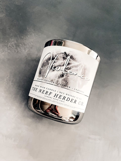 CANDLE | Violence (13 oz) | The Nerf Herder Co.