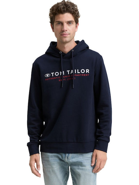 Thumbnail: Tom Tailor Φούτερ με Κουκούλα Navy