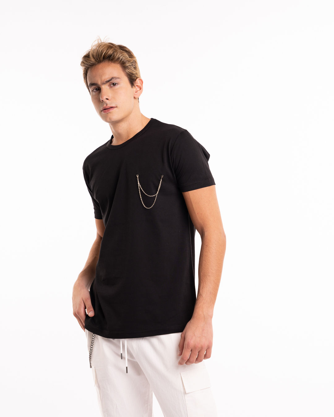 MRT Martini T-Shirt κολλεγίου με αλυσίδα εμπρός