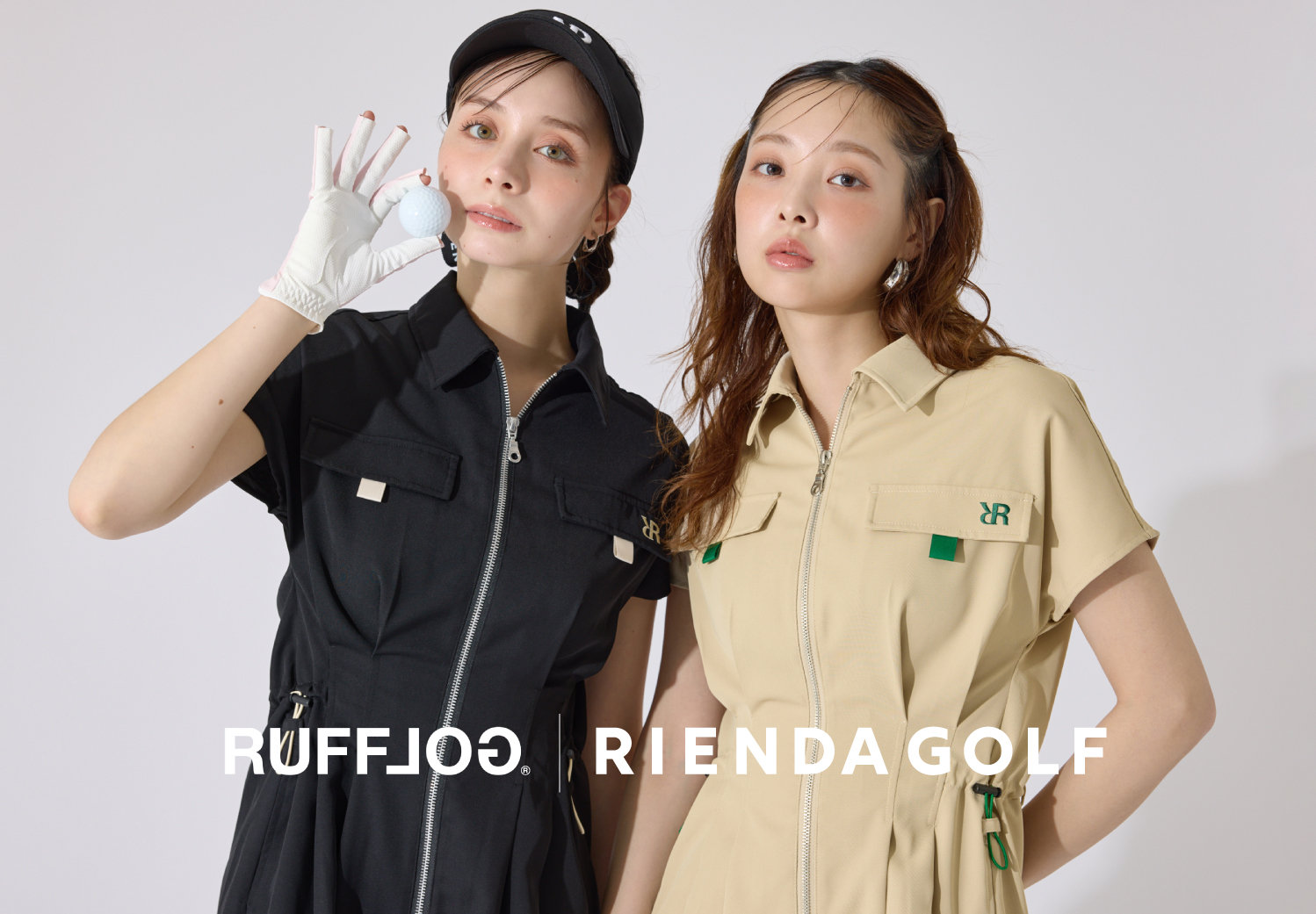 【RIENDA GOLF】ロゴスキッパーワンピース セール】【RIENDA GOLF】ロゴスキッパーワンピース 春服