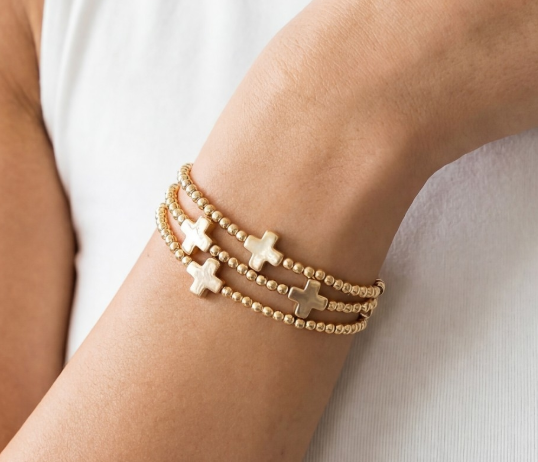 Anchored in Grace Stack bracelet