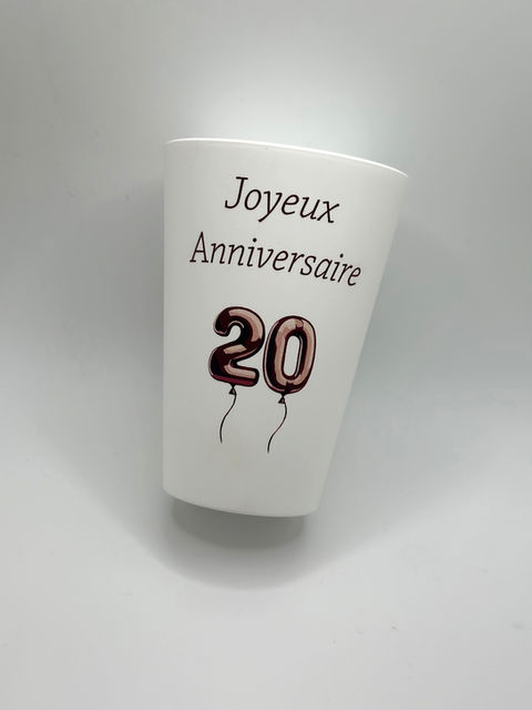 gobelet personnalisé anniversaire