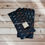 Thumbnail: Handwoven Black with white orange striped Ikat Cotton Dinner Napkin Set