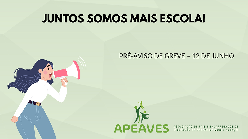 PRÉ-AVISO DE GREVE 12 JUNHO