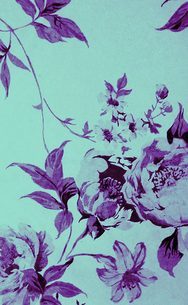Blue Flower Print