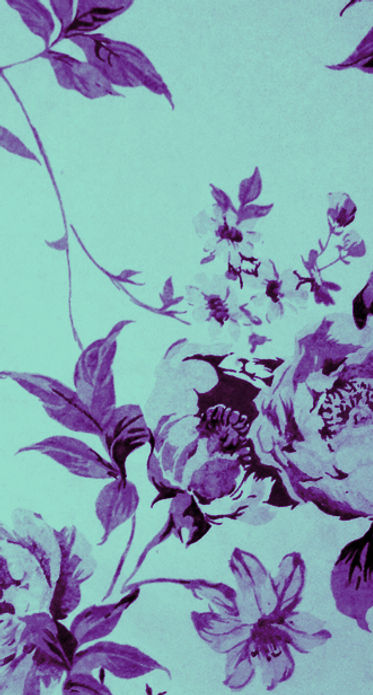 Blue Flower Print