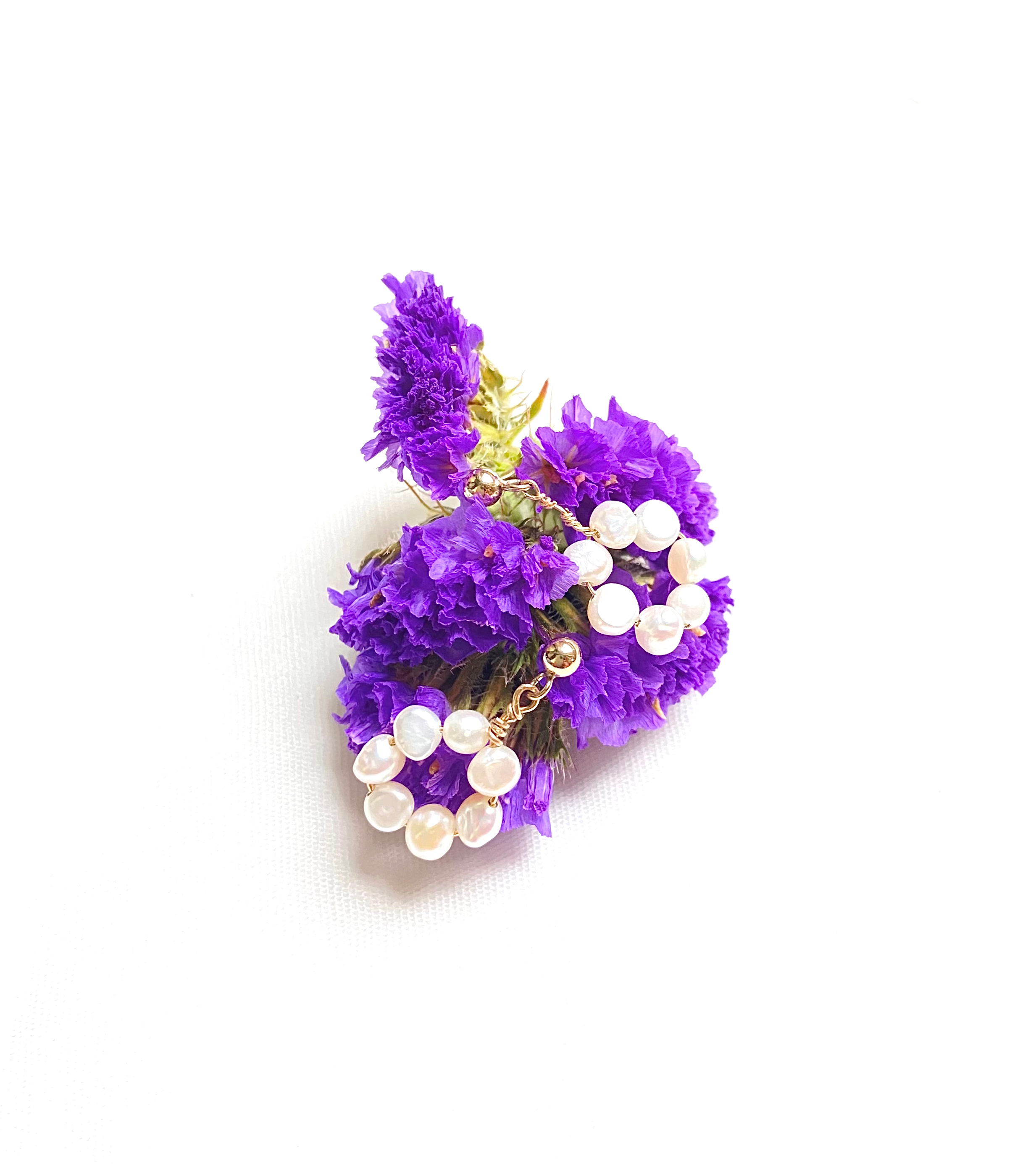 Boucles d’oreilles perles d’eau douce 