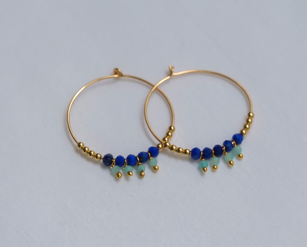Miniature : Boucles d’oreilles lapis-lazuli 