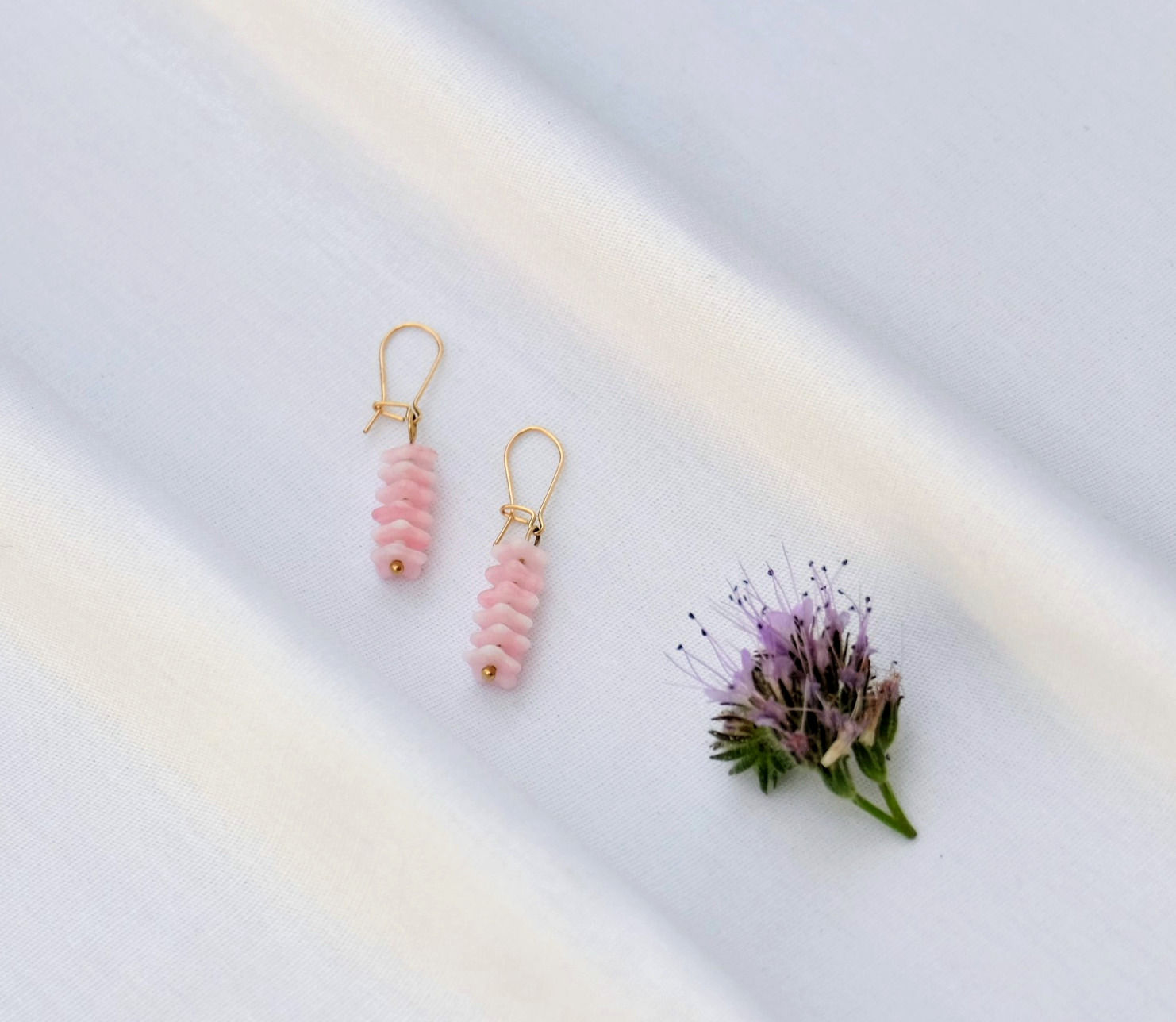 Boucles d'oreilles perles tchèque