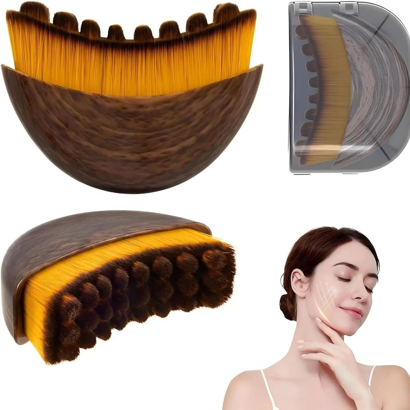 The Wooden Lymphatic Contour Brush