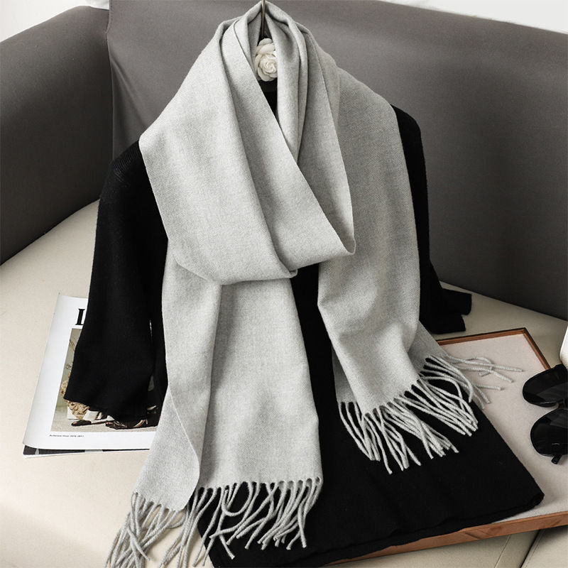 The CloudSoft Scarf – Ultra-Soft Winter Wrap with Tassel Fringe