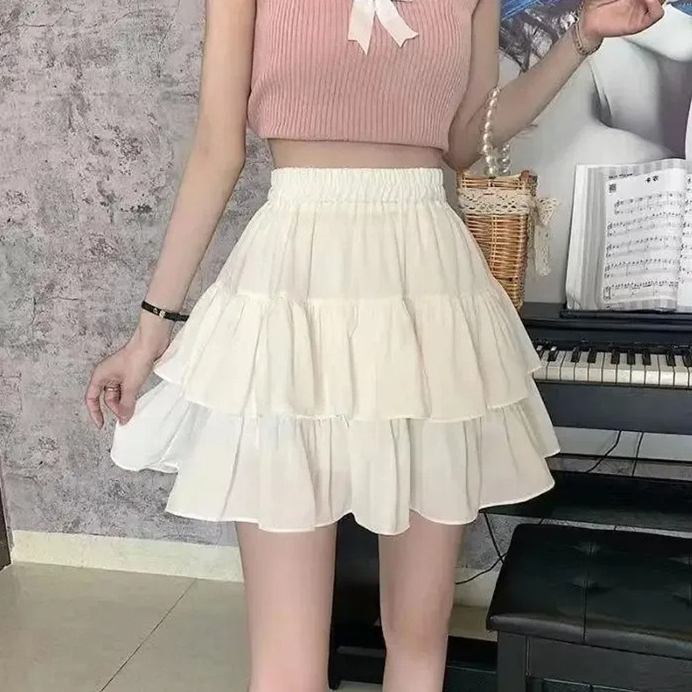 The TieredFlounce Skirt – High Waist Tiered Ruffle Mini Skirt