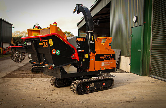 Forst TR8 Tracked Chipper ready for hire and use