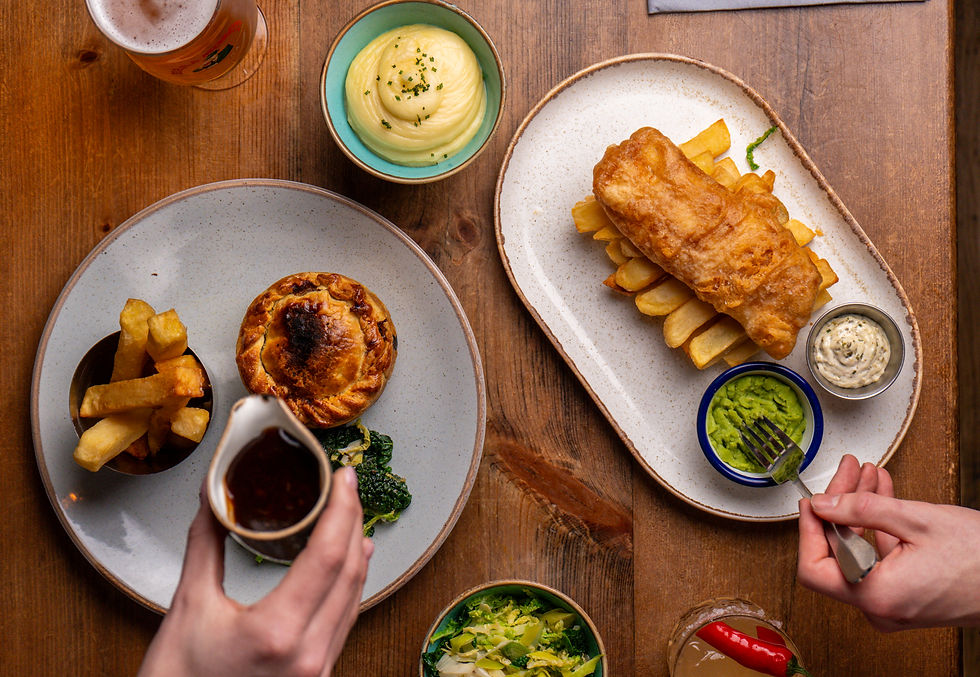 Food photo with flash