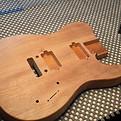 Blank Guitar ready to wood burn