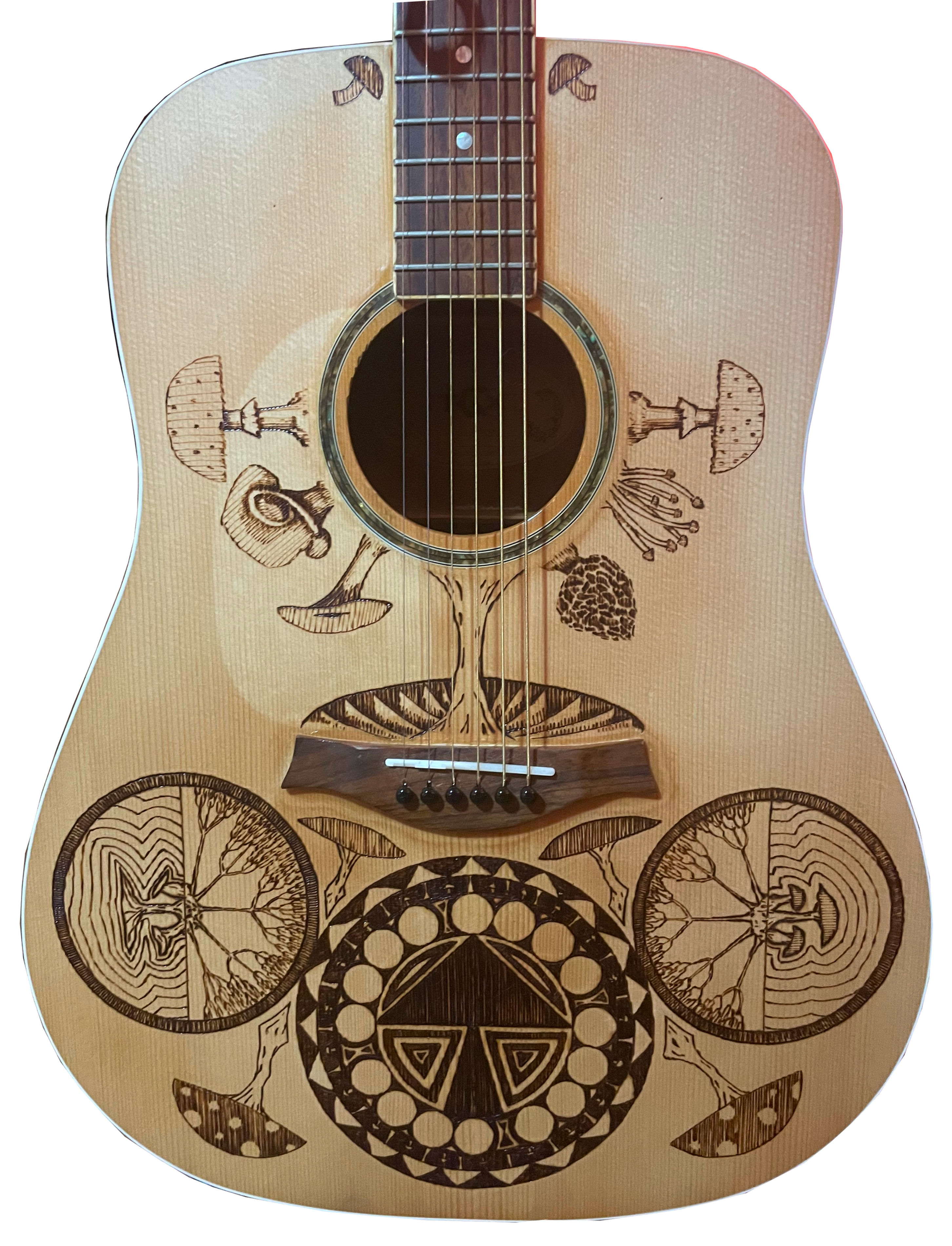 Mushroom Guitar (Lefty! Chalkley's guitar)