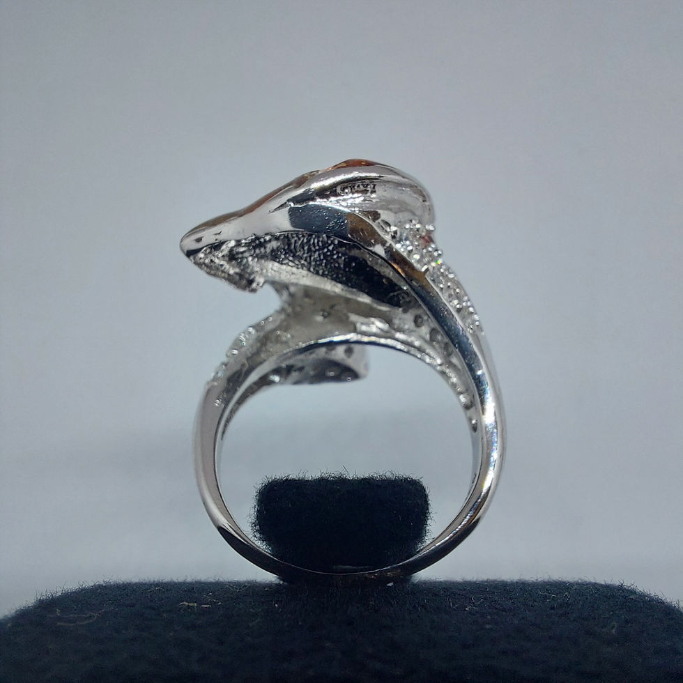 Thumbnail: Rhodium Plated Silver Ring