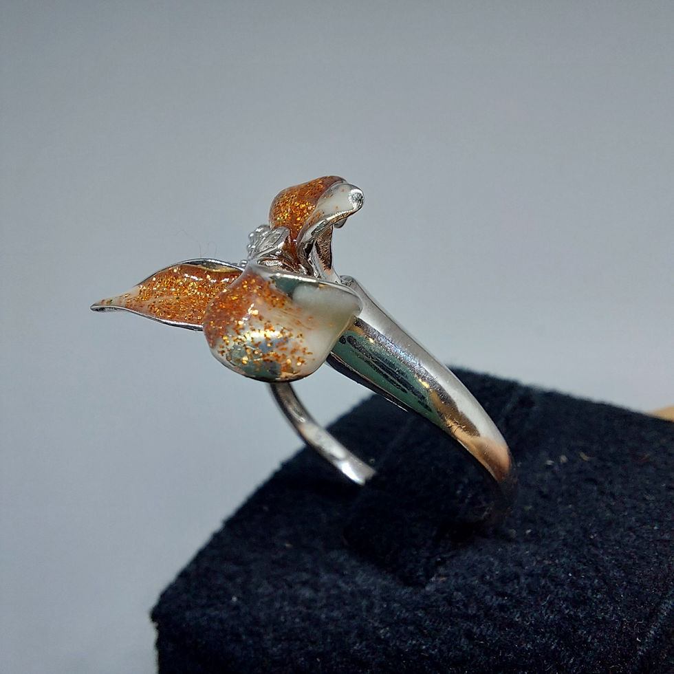 Thumbnail: Rhodium Plated Silver Ring