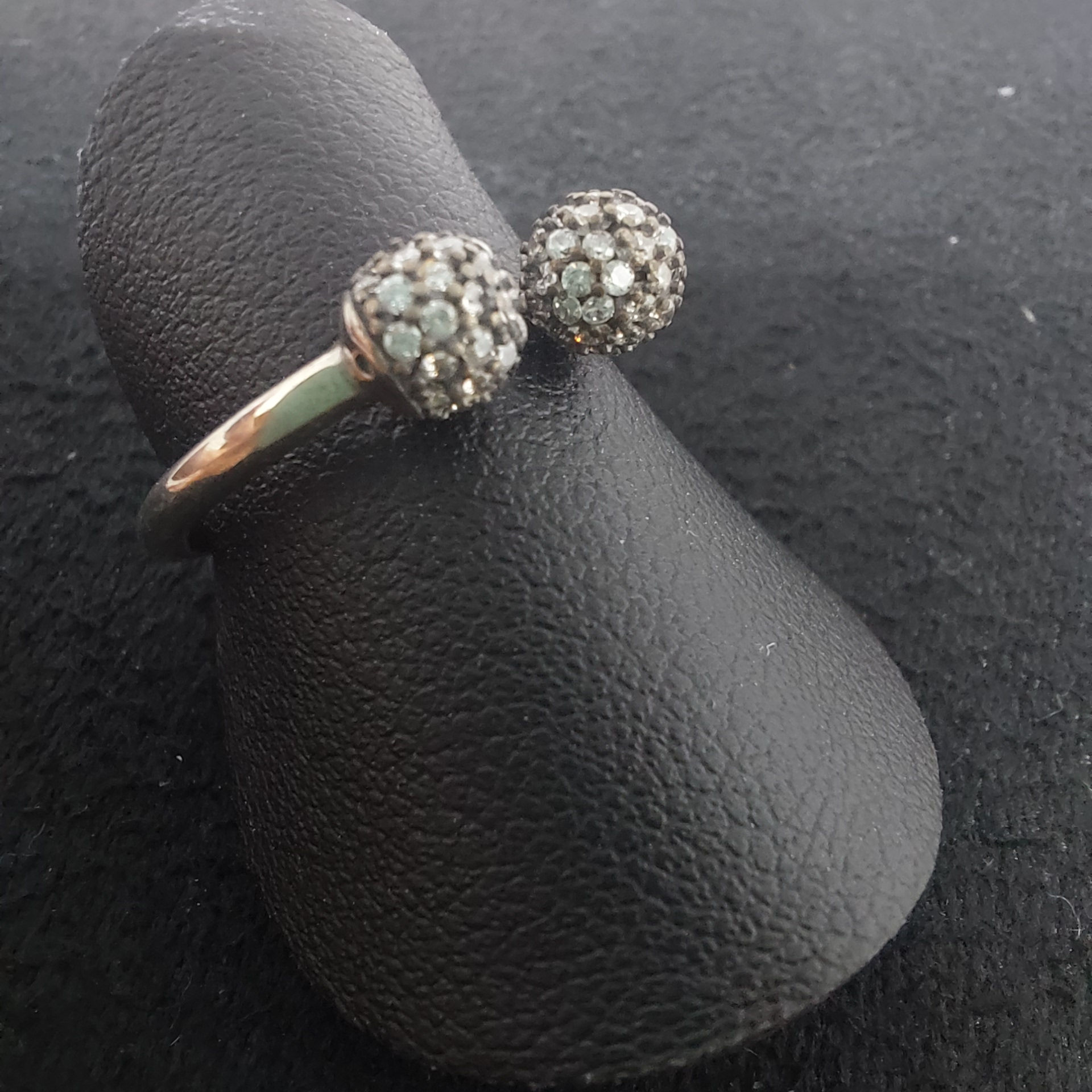 Rhodium Plated Zirconias Ring