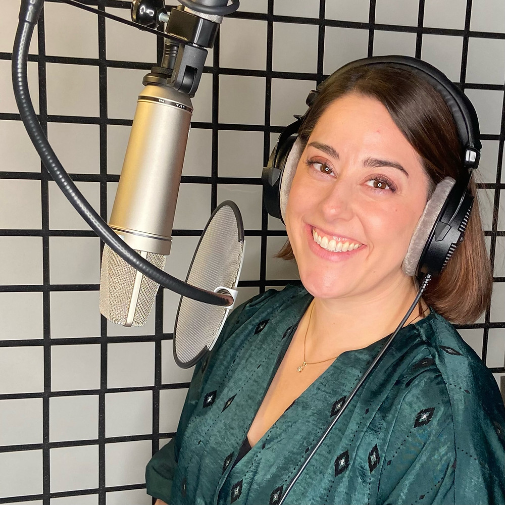 Stephanie Matard in her recording studio
