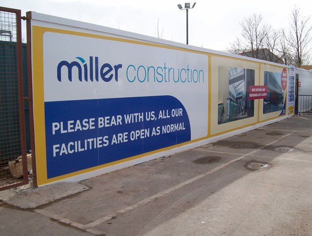 construction signage board