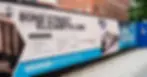 construction signage board for railway