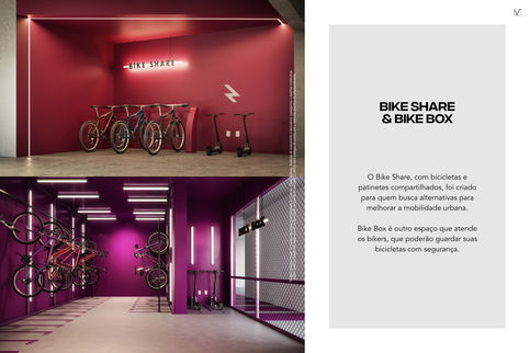 Bicicletário Edifício You 180 Construtora Vanguard Londrina-PR