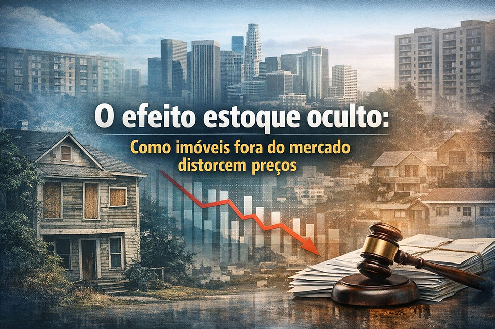 O efeito estoque oculto: como imóveis fora do mercado distorcem preços