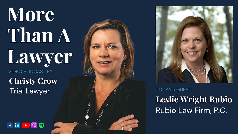 More Than a Lawyer Podcast with Christy Crow