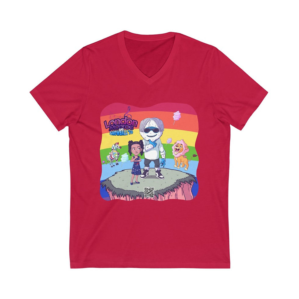 Thumbnail: Unisex Jersey Short Sleeve V-Neck Tee
