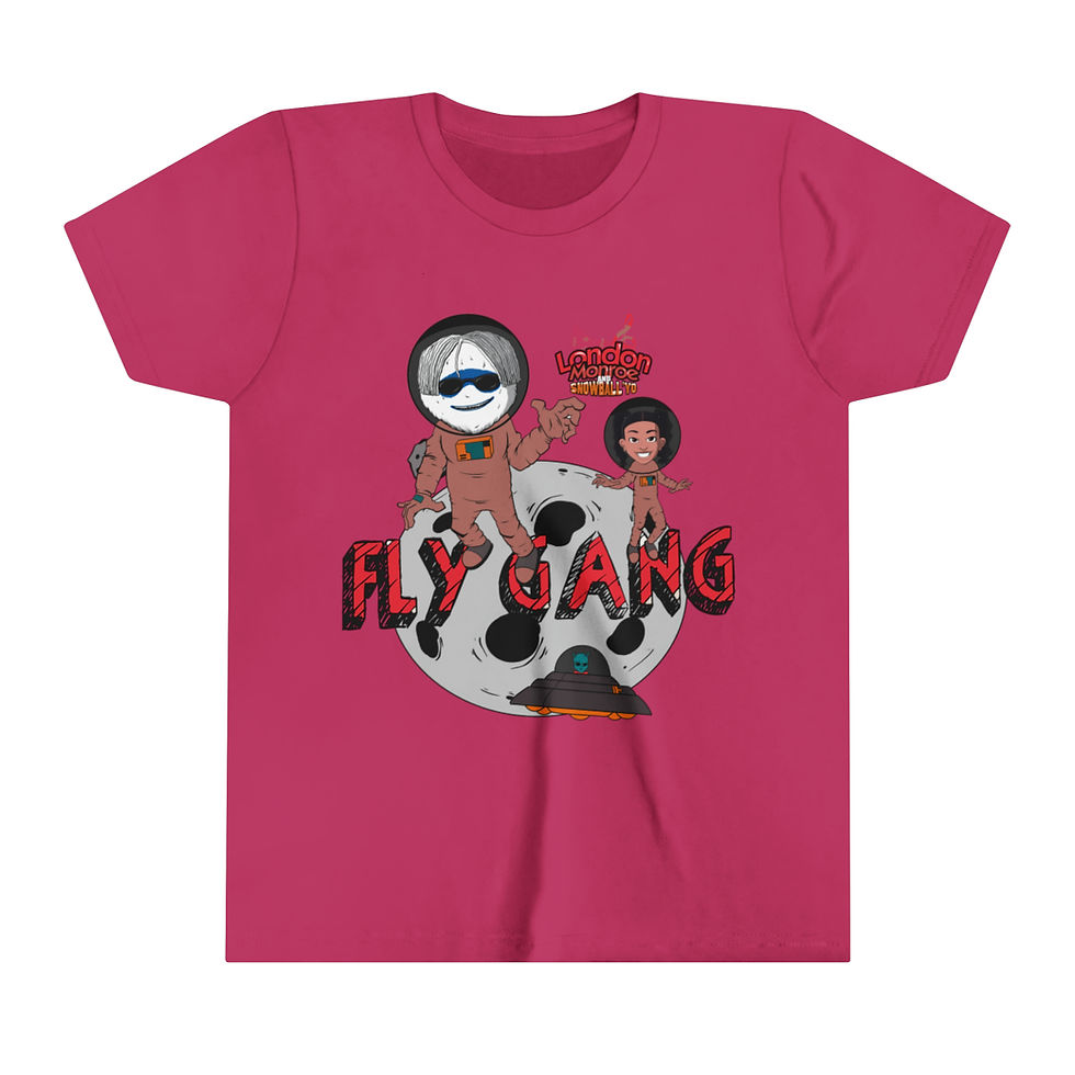 Thumbnail: London Monroe and Snowball'Yo, Fly Gang Youth shirt