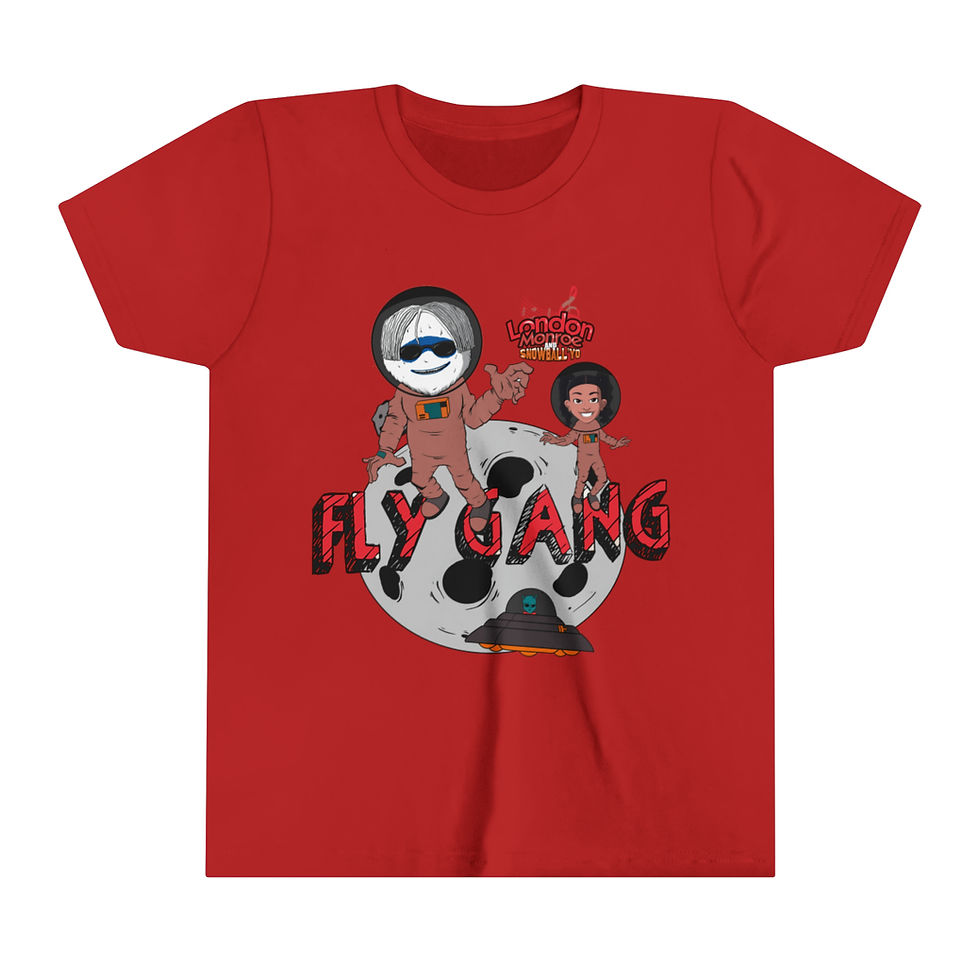Thumbnail: London Monroe and Snowball'Yo, Fly Gang Youth shirt