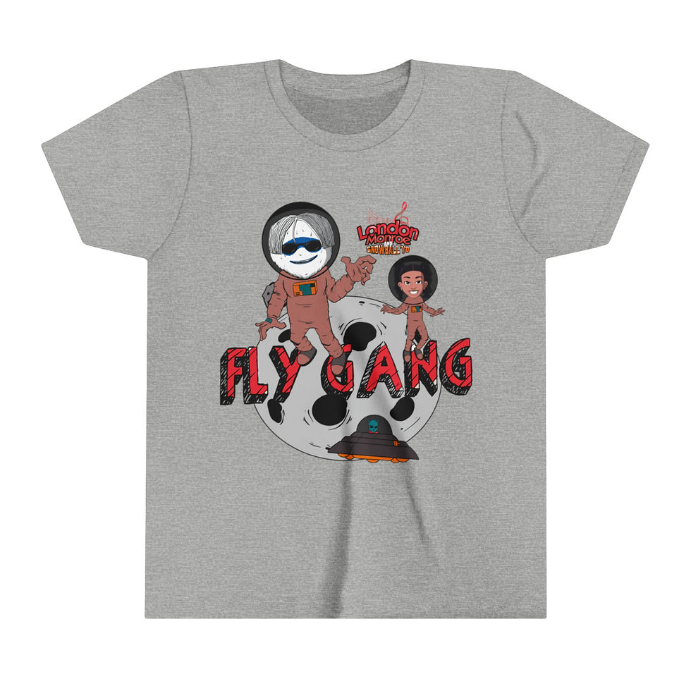 Thumbnail: London Monroe and Snowball'Yo, Fly Gang Youth shirt