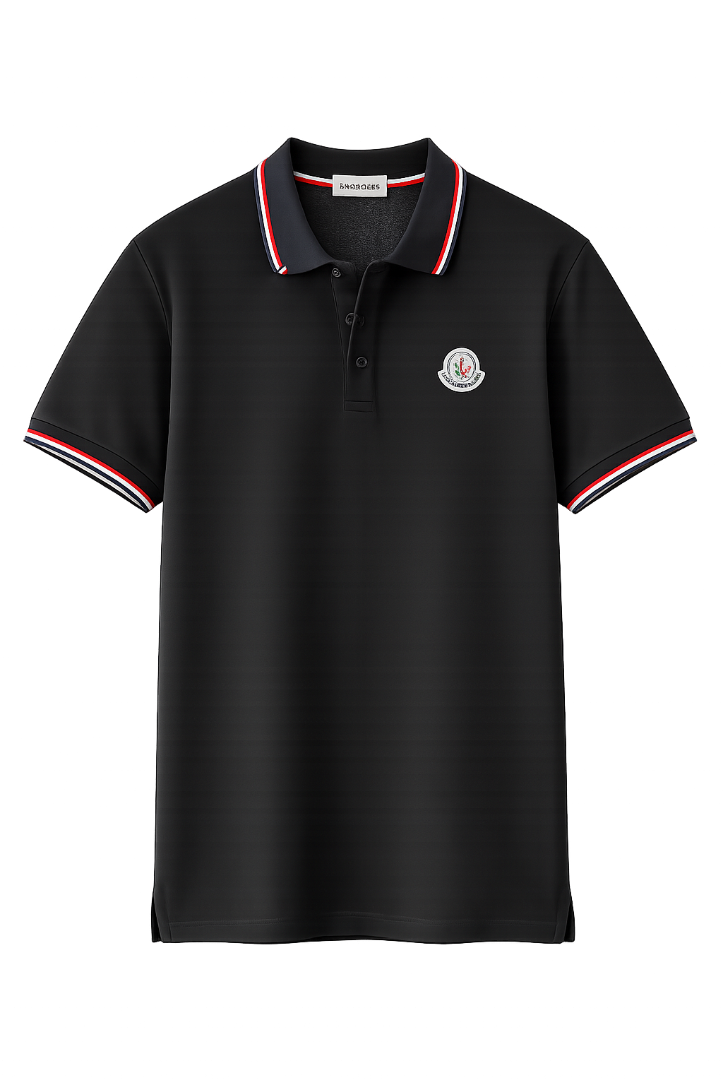 Remera Moncler Chomba Francia Negra
