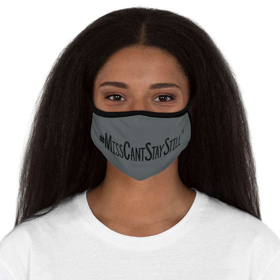 Thumbnail: MissCantStayStill® - Fitted Polyester Face Mask