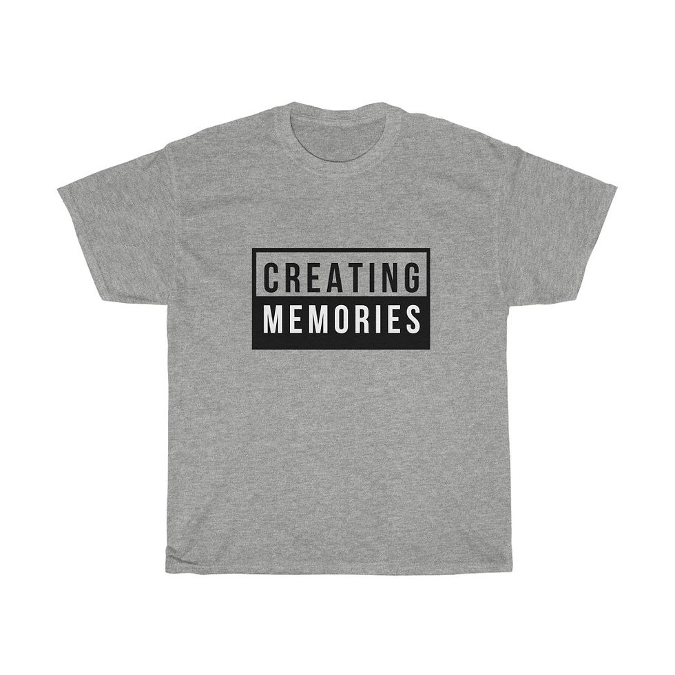 Thumbnail: Creating Memories - Unisex Heavy Cotton Tee, B/W 