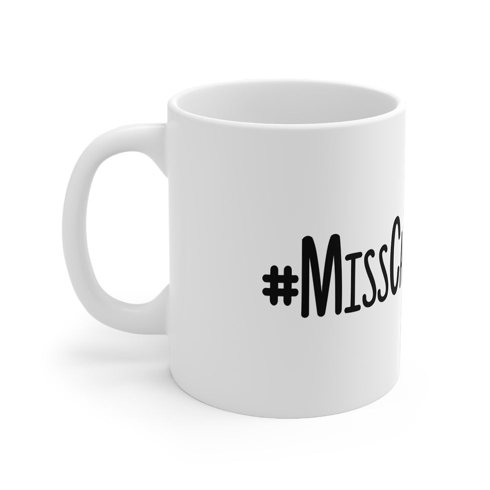 Thumbnail: Mug MissCantStayStill® Travel Mindset White Ceramic 11oz