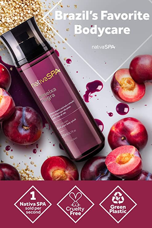 Thumbnail: NATIVA SPA BLACK PLUM BODY SPLASH_200ml
